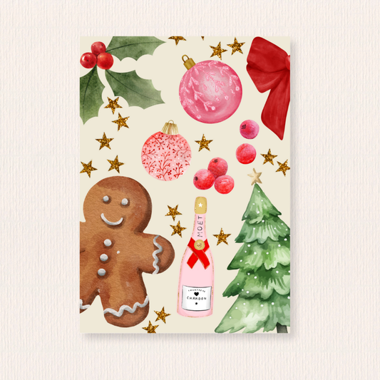 Kerstcollage kaart