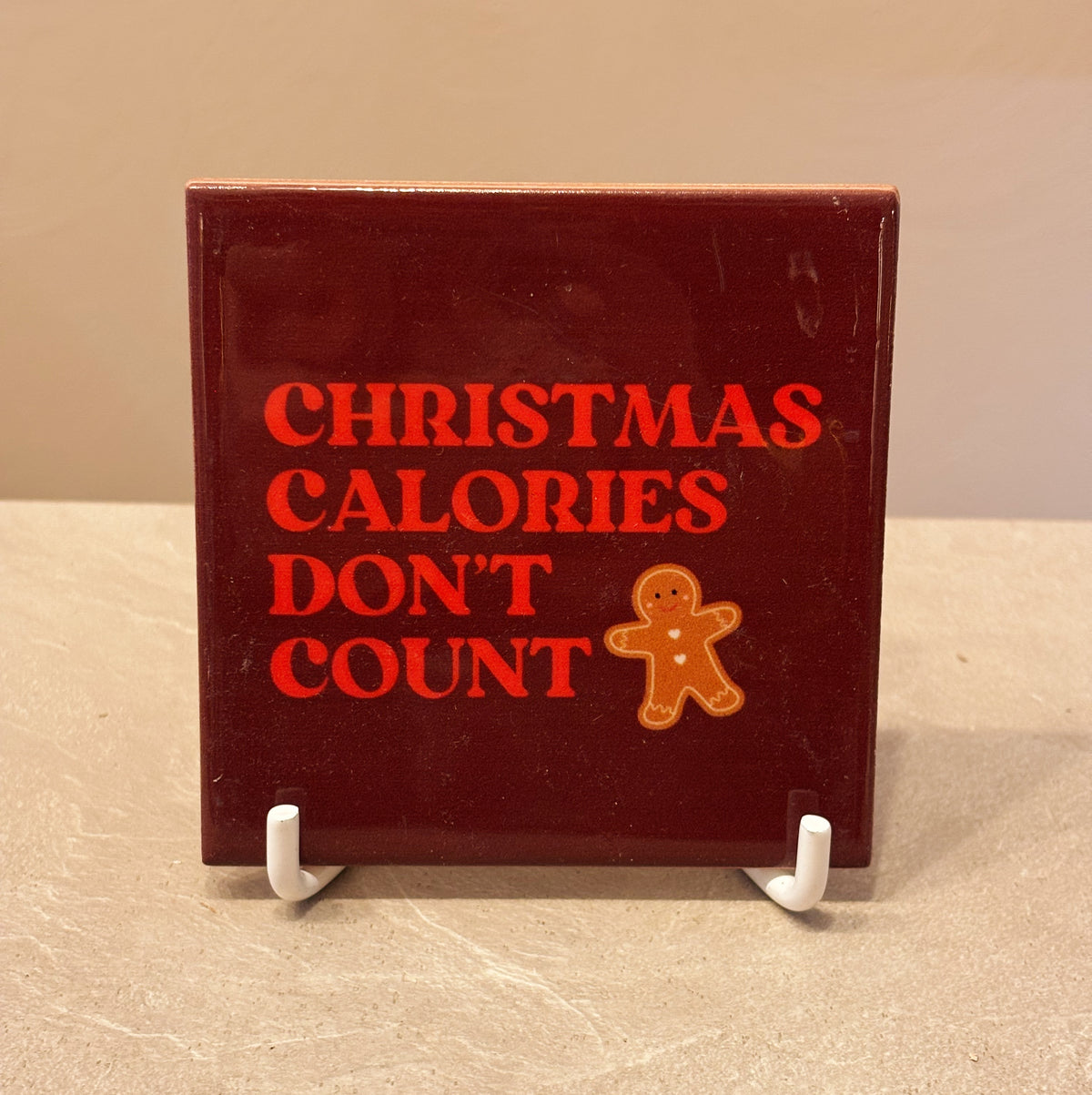 Christmas calories tegeltje