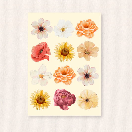Bloemen kaart