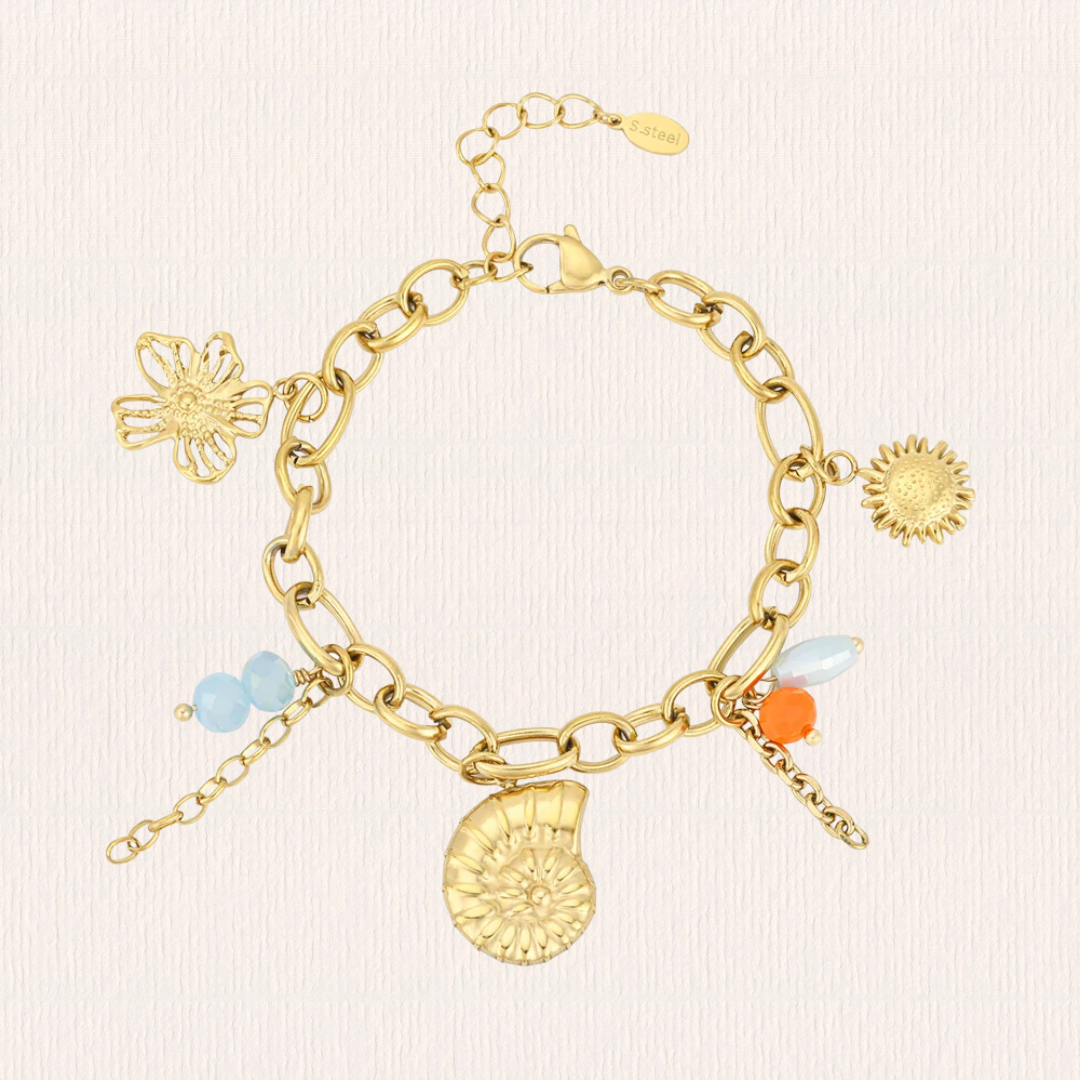 Gouden zon armband
