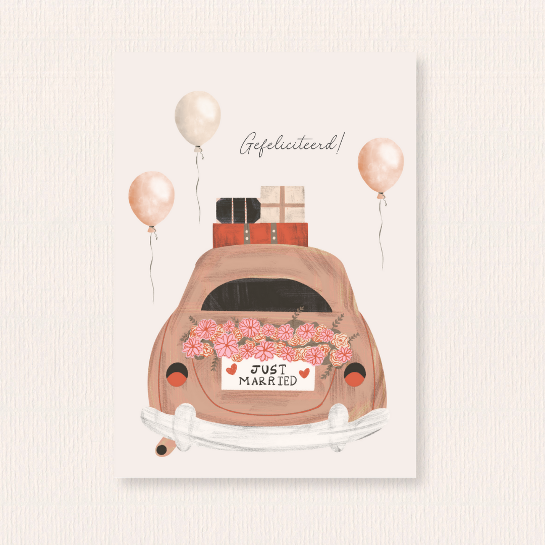 Just married kaart