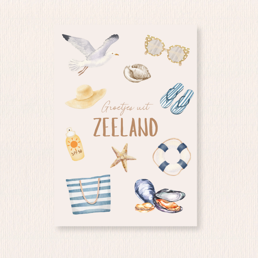 Groetjes uit Zeeland kaart