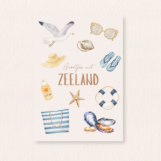 Groetjes uit Zeeland kaart