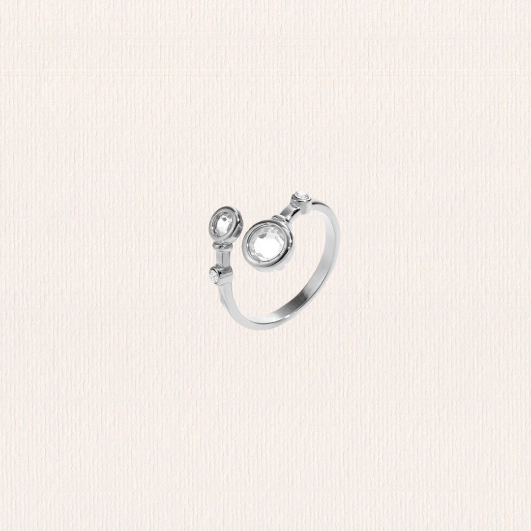 Dubbele glitter ring