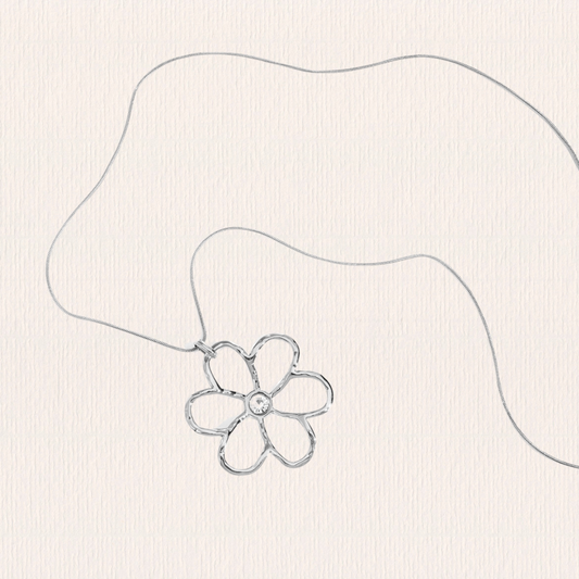 Lange ketting bloembedel
