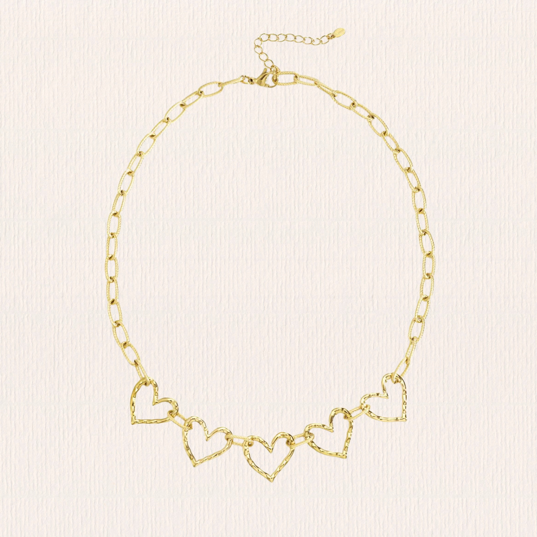 Schakelketting met hartjes