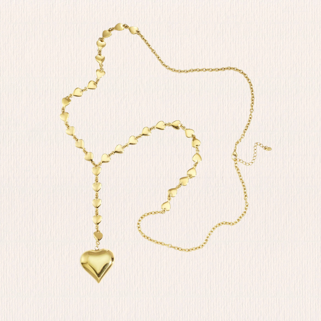 Lange ketting hartjes