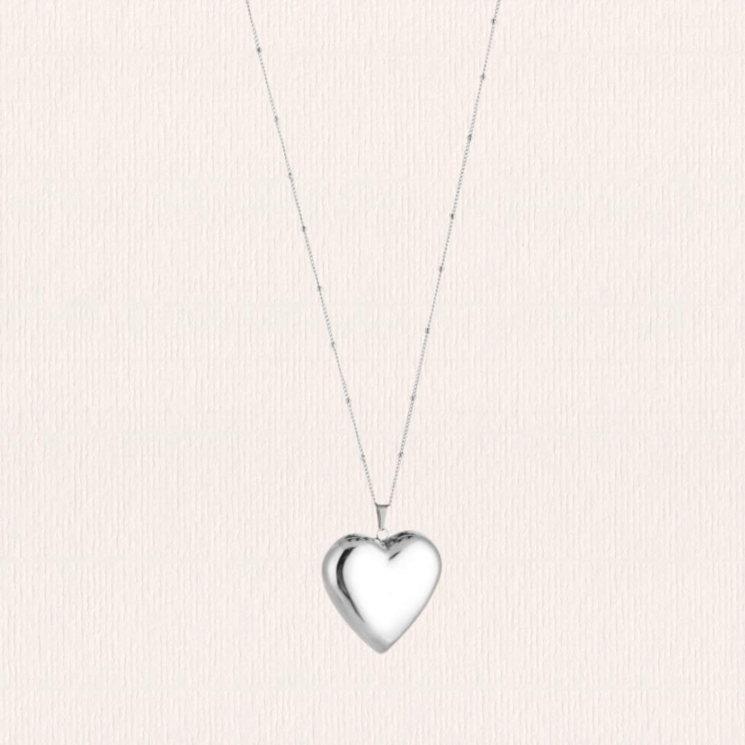 Lange ketting met hart