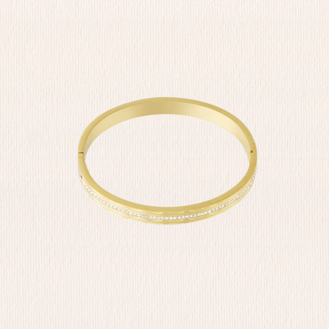 Bangle armband met steentjes