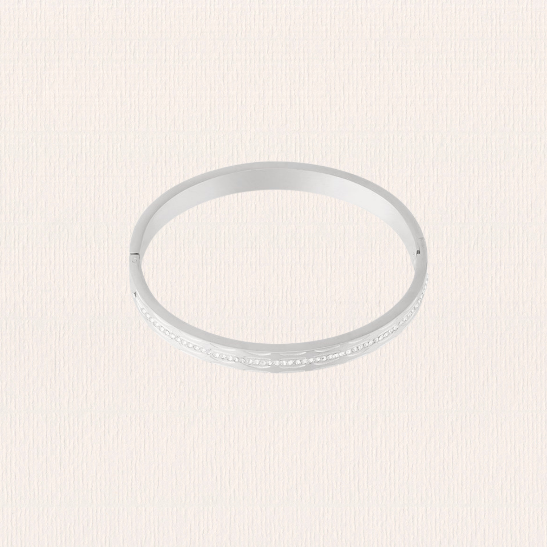 Bangle armband met steentjes