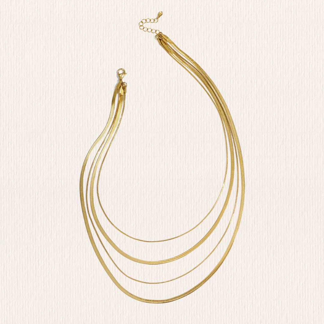 Gelaagde visgraat ketting