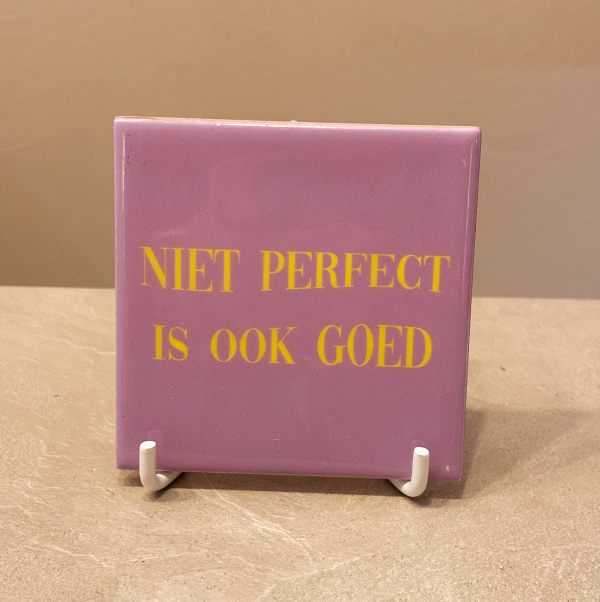 Niet perfect is ook goed tegeltje