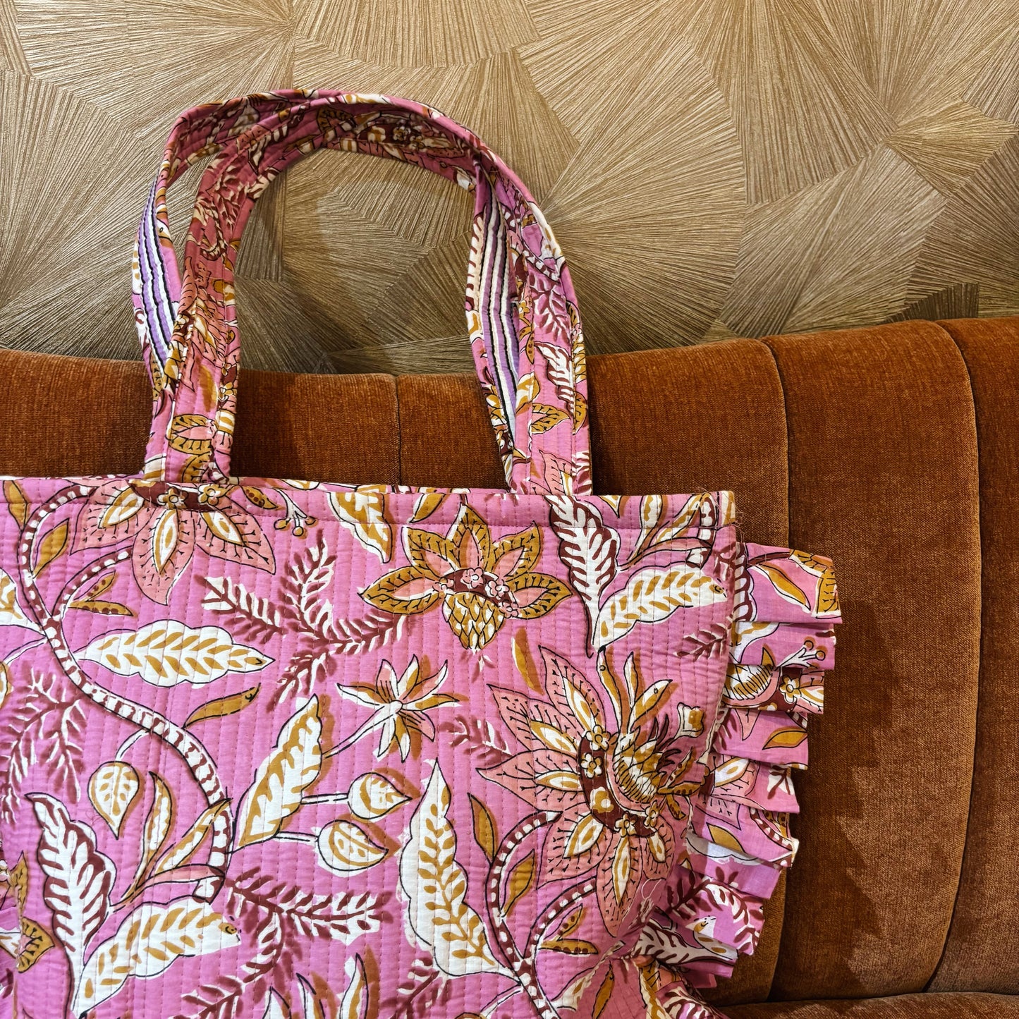 Roze strandtas/ weekendtas