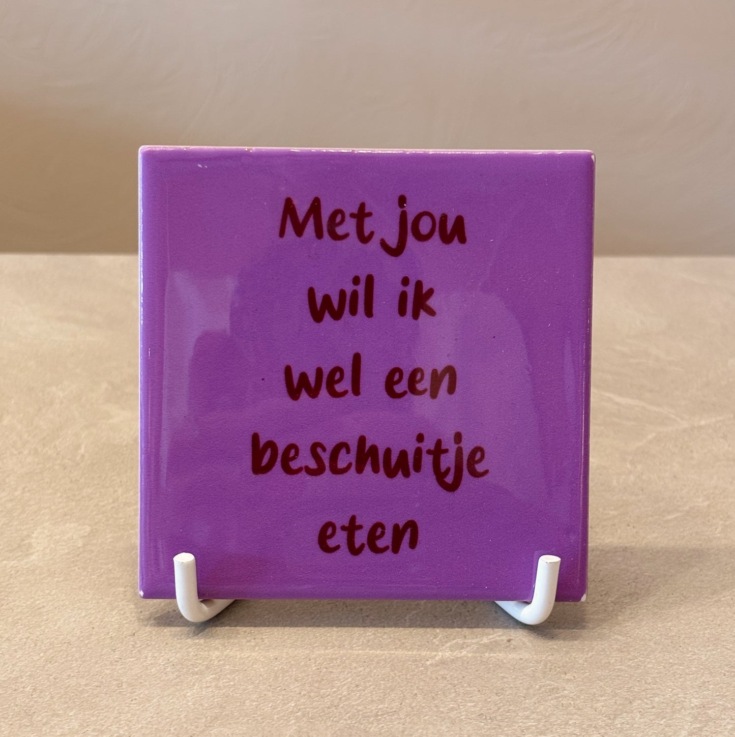 Met jou wil ik tegeltje