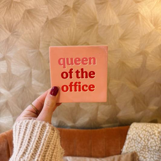 Queen of the office tegeltje