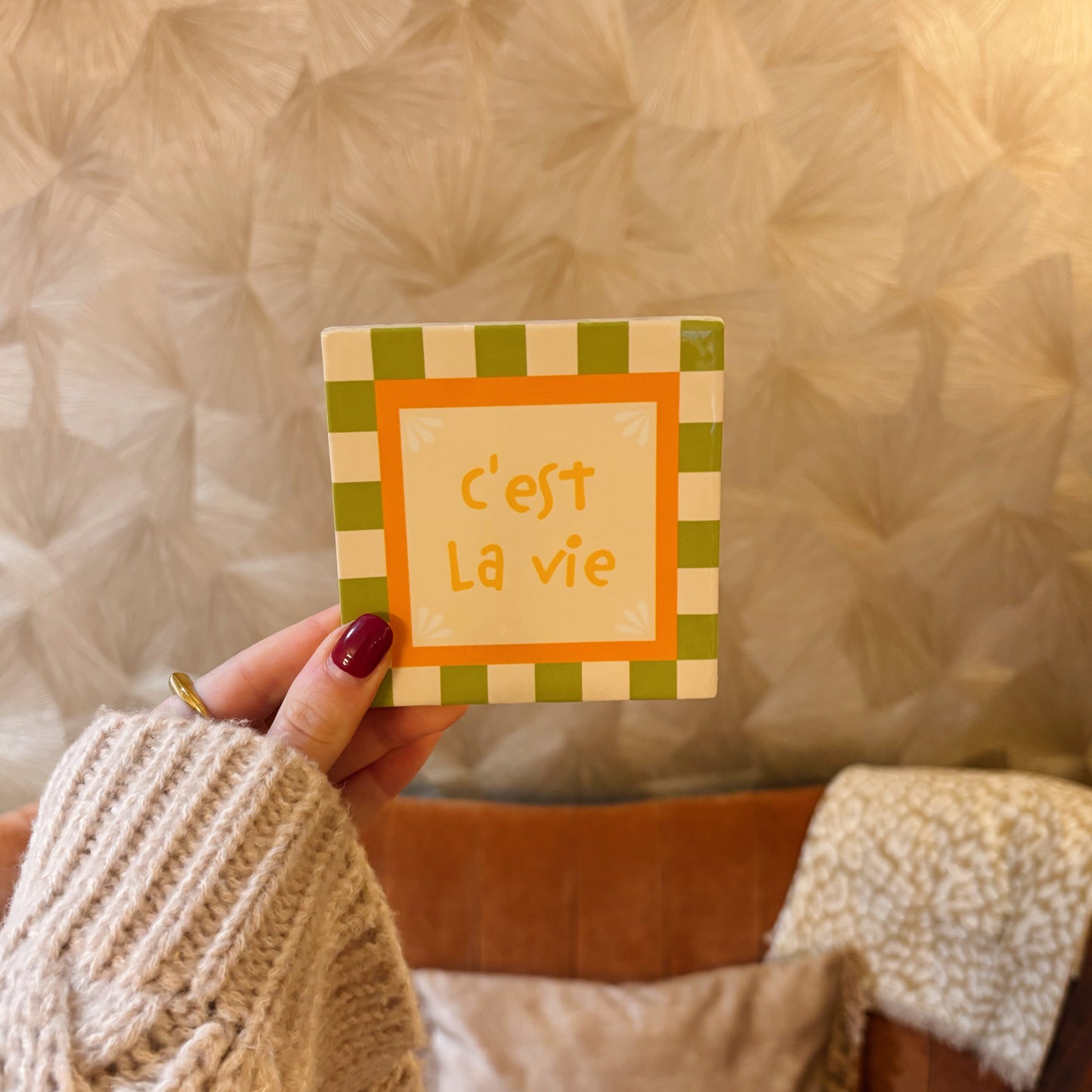 C'est la vie tegeltje