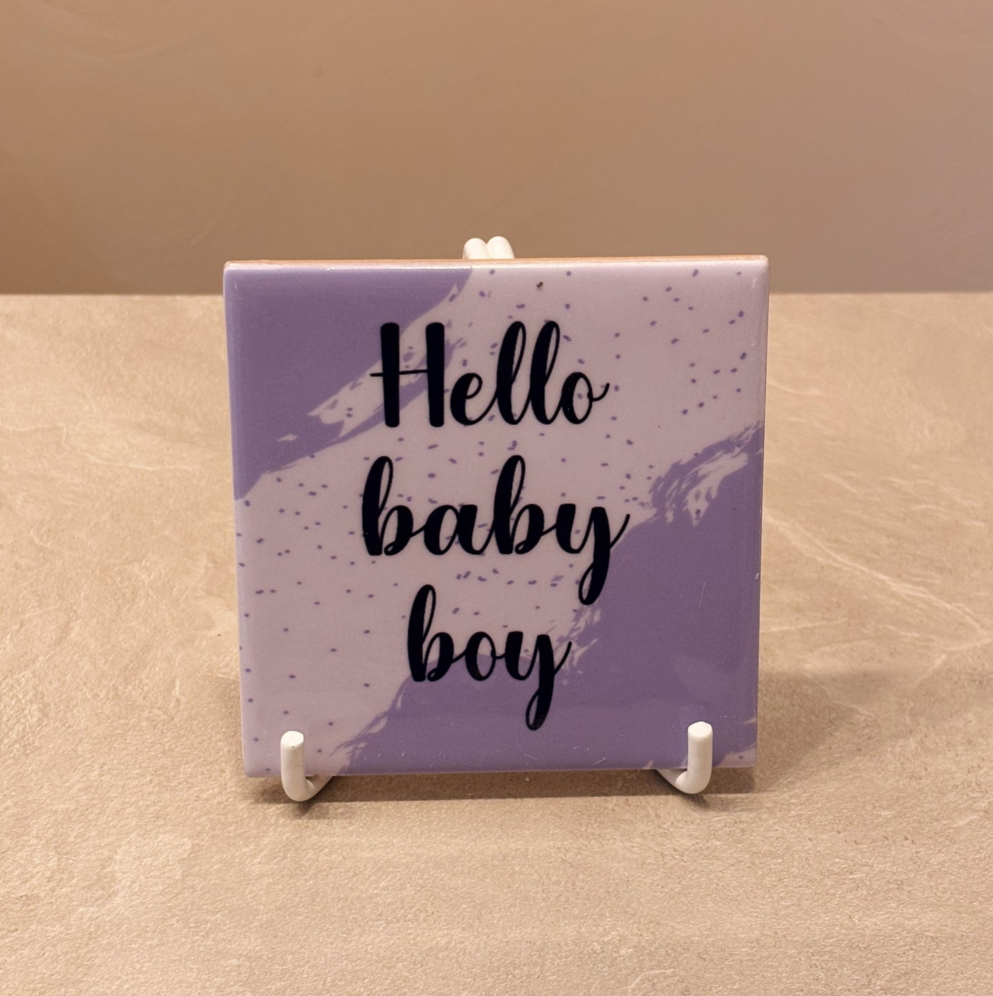 Hello baby boy tegeltje