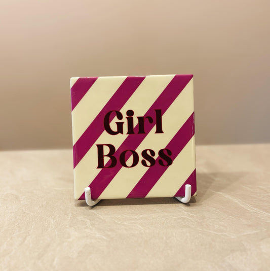 Girl boss tegeltje