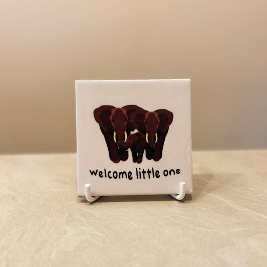 Welcome little one tegeltje