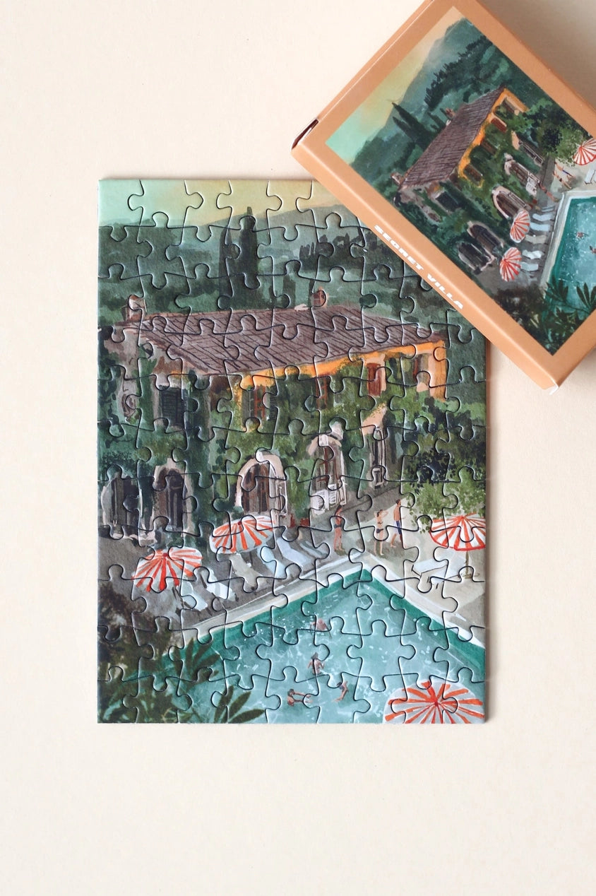 Geheime villa mini puzzel - 99 stukjes