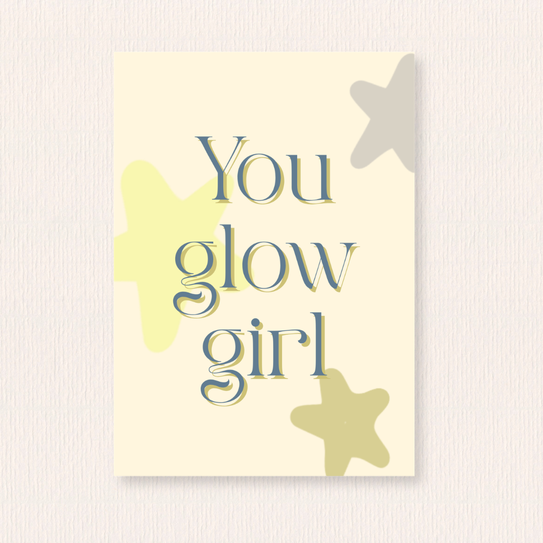 You glow girl kaart