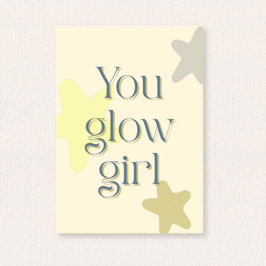 You glow girl kaart