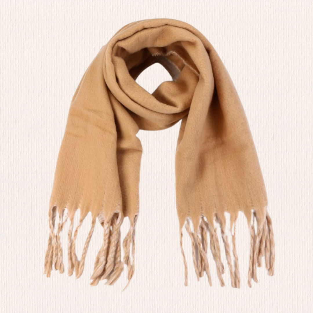 Beige wintersjaal
