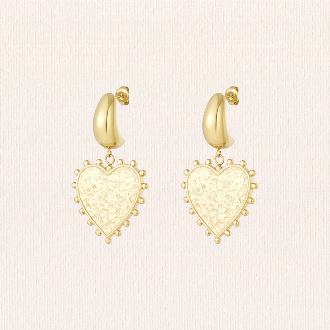 Dots hartjes oorbellen