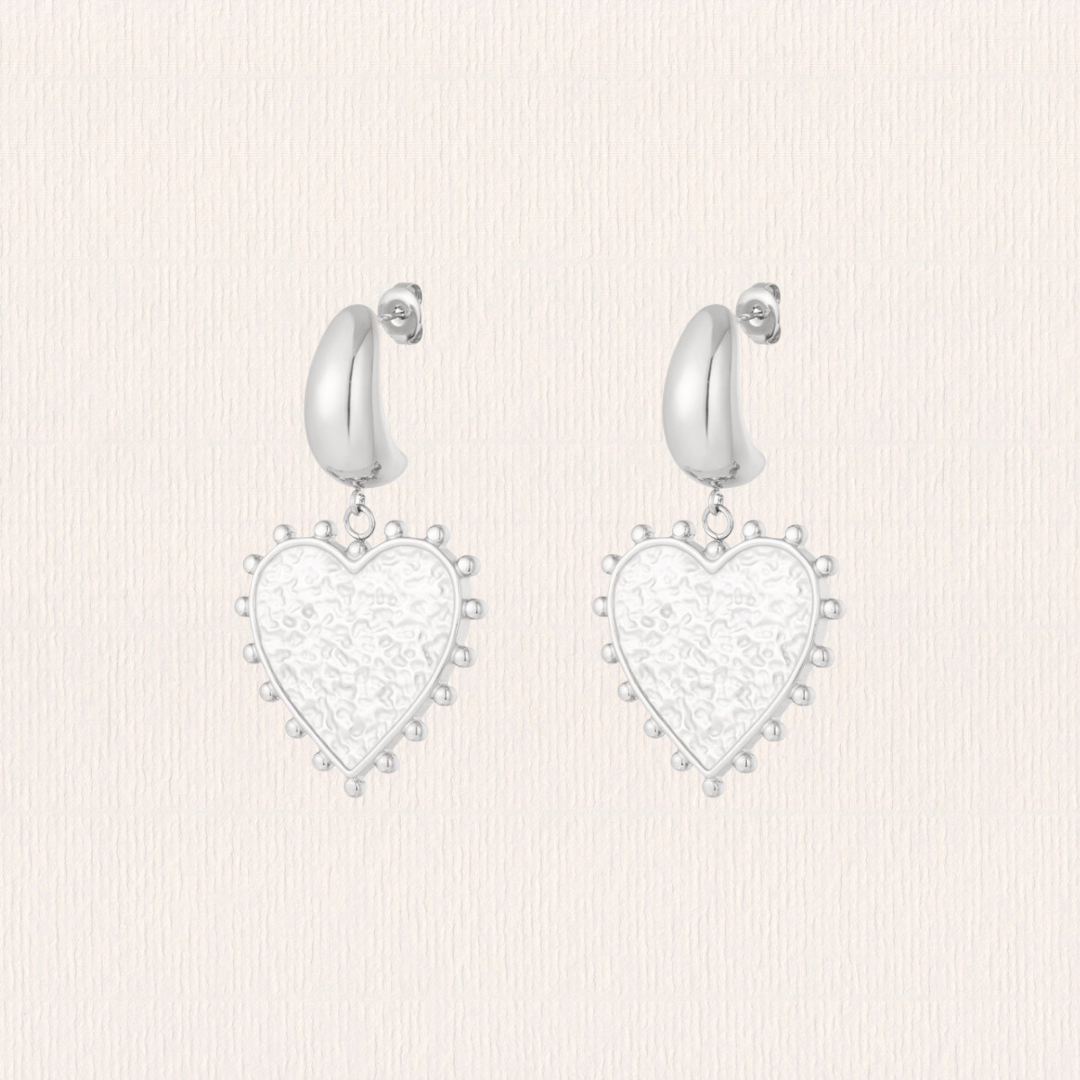 Dots hartjes oorbellen