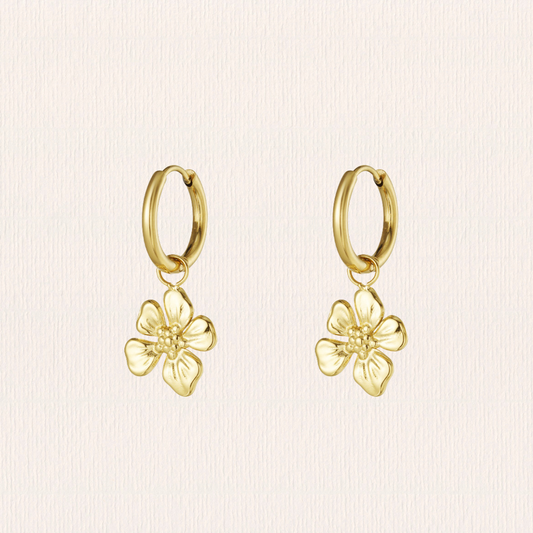 Tropical flower oorbellen