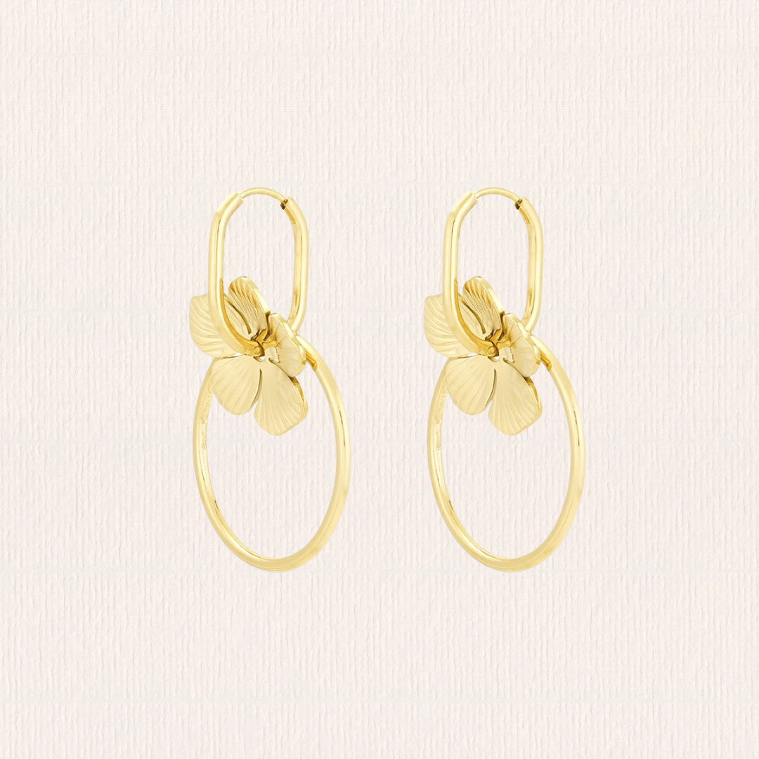 Cirkelbloem oorbellen