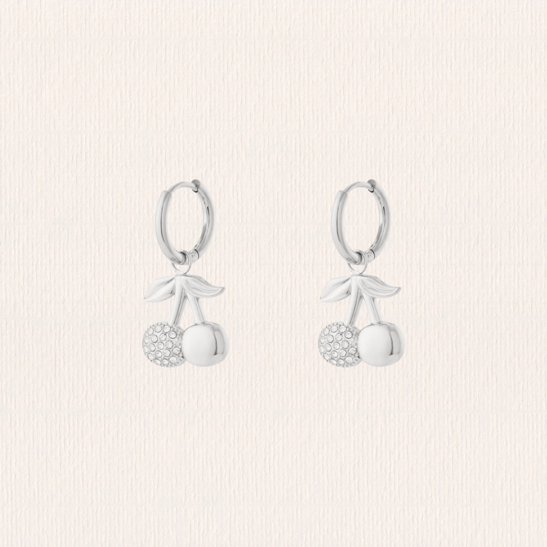 Kersenoorbellen glitter