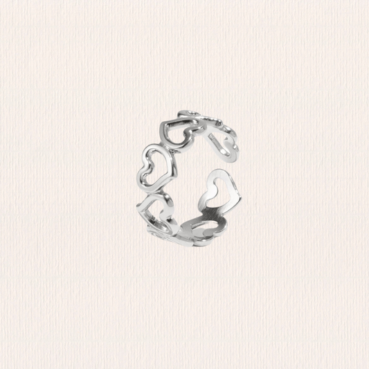 Open hartjes ring