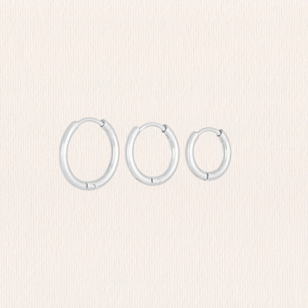 Oorbellenset 3 basiscreolen