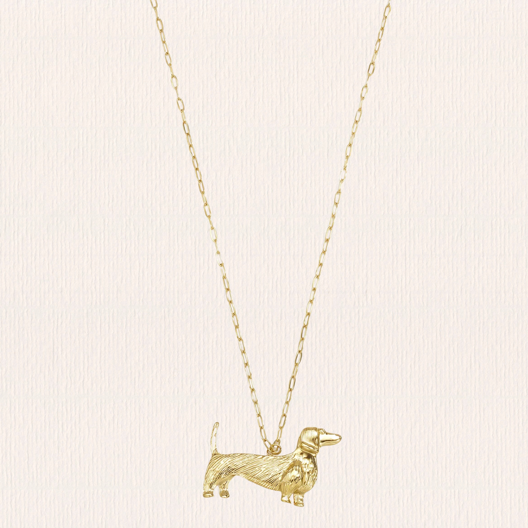Lange ketting met hondje