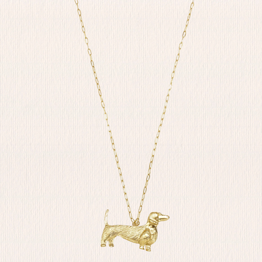 Lange ketting met hondje