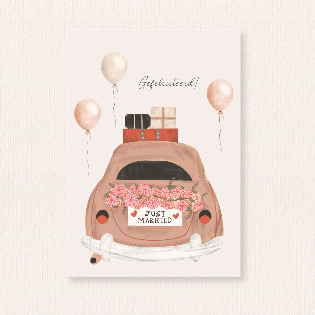 Just married kaart