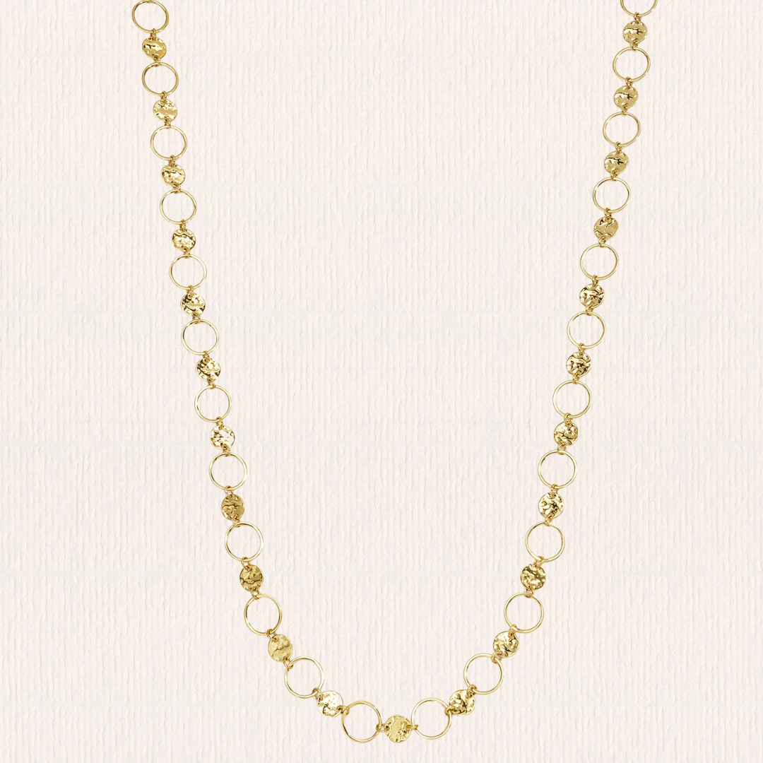 Lange ketting met cirkels