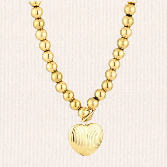 Kralenketting met hart