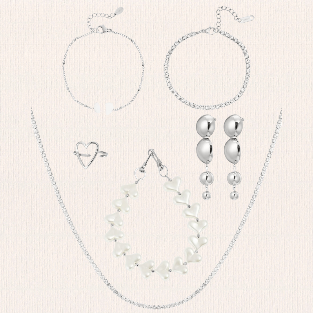 Adventkalener zilver & wit