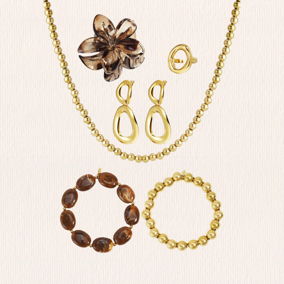 Adventkalener goud & bruin