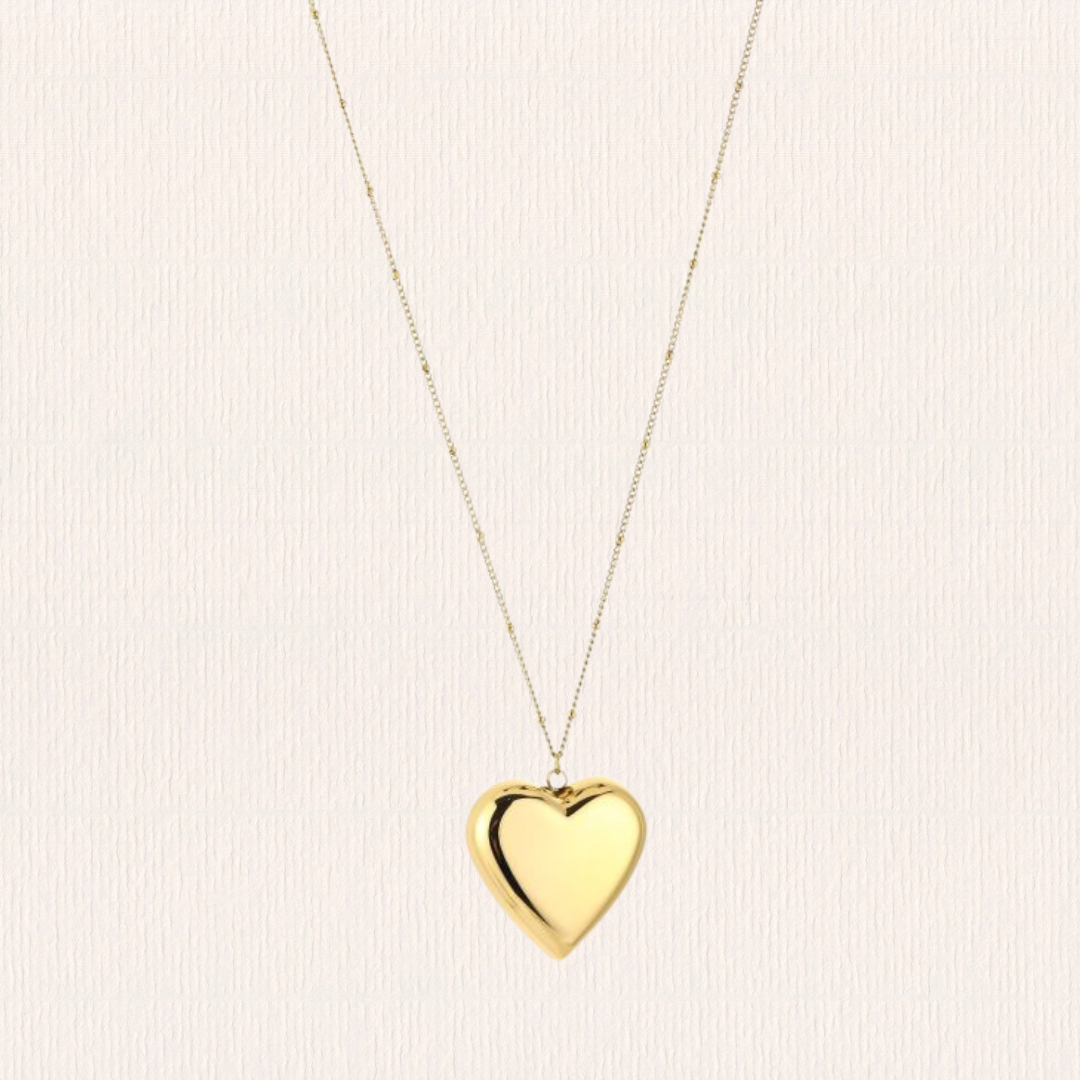 Lange ketting met hart