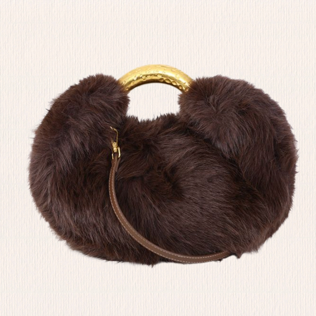 Teddy handtas donkerbruin