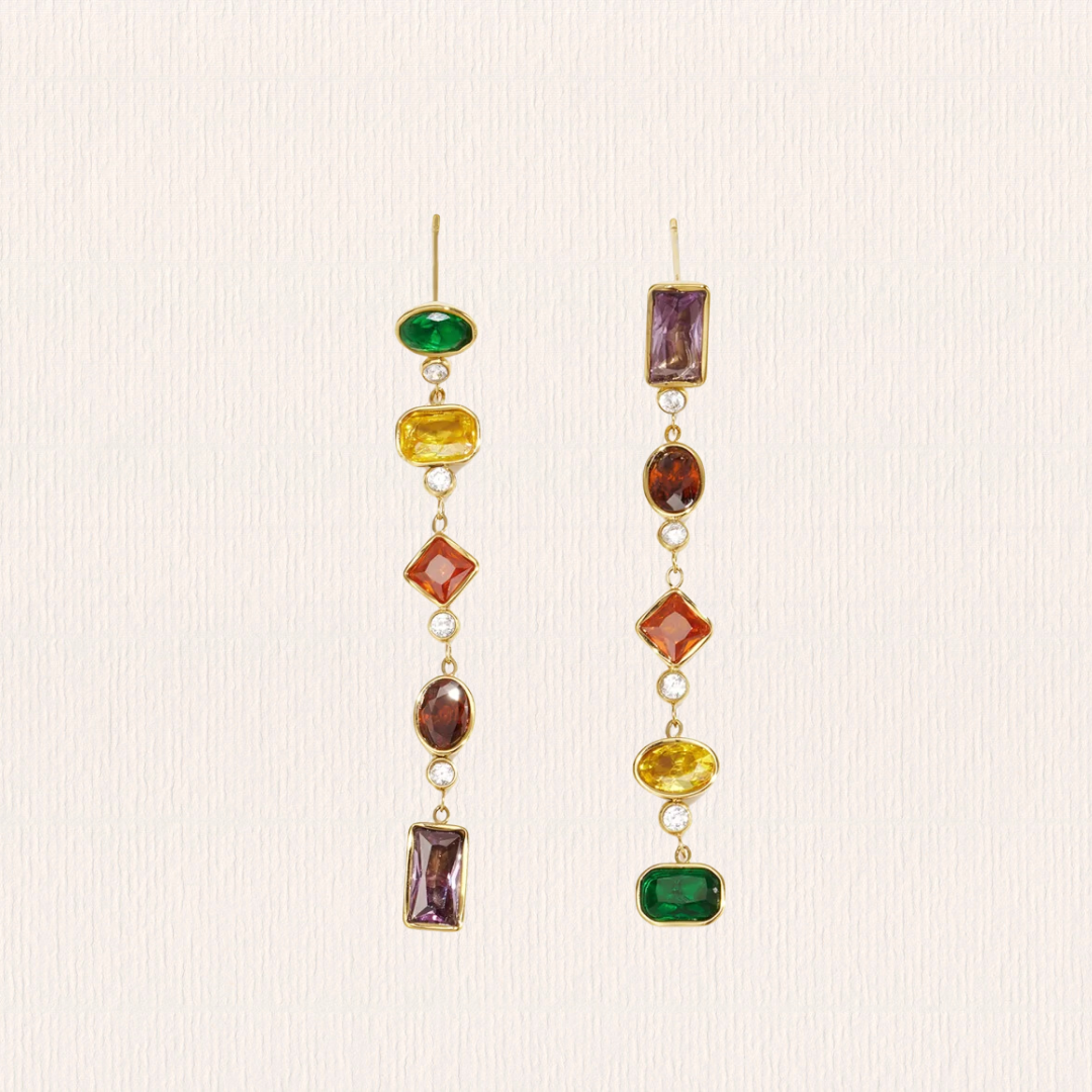 Glitter oorbellen diverse kleuren