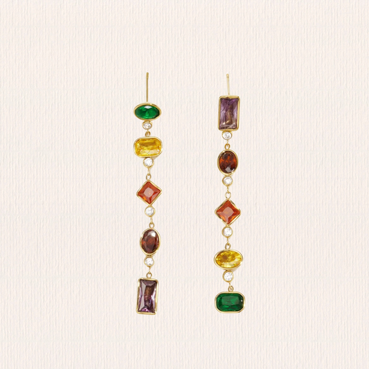 Glitter oorbellen diverse kleuren