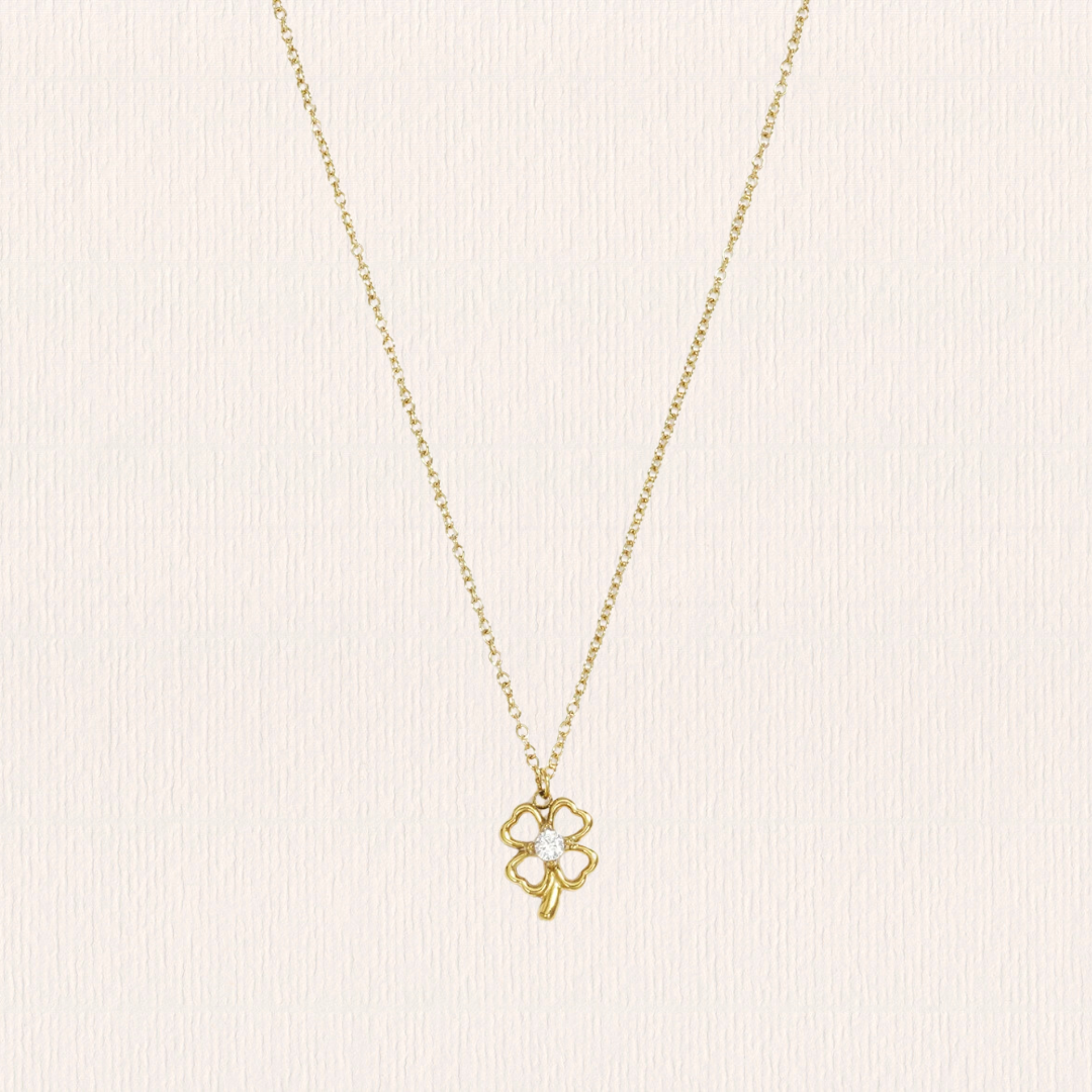 Ketting met klavertje vier