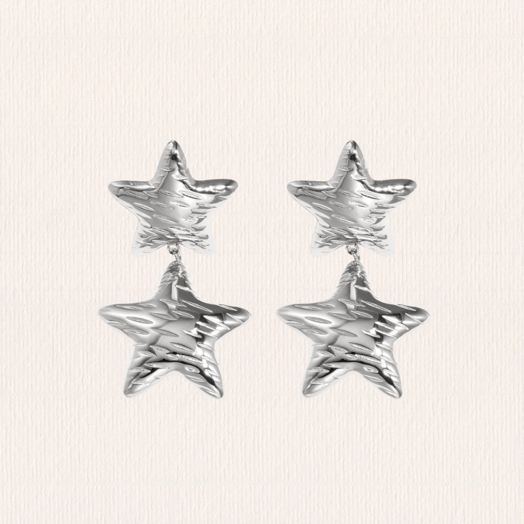 Oorbellen dubbele ster