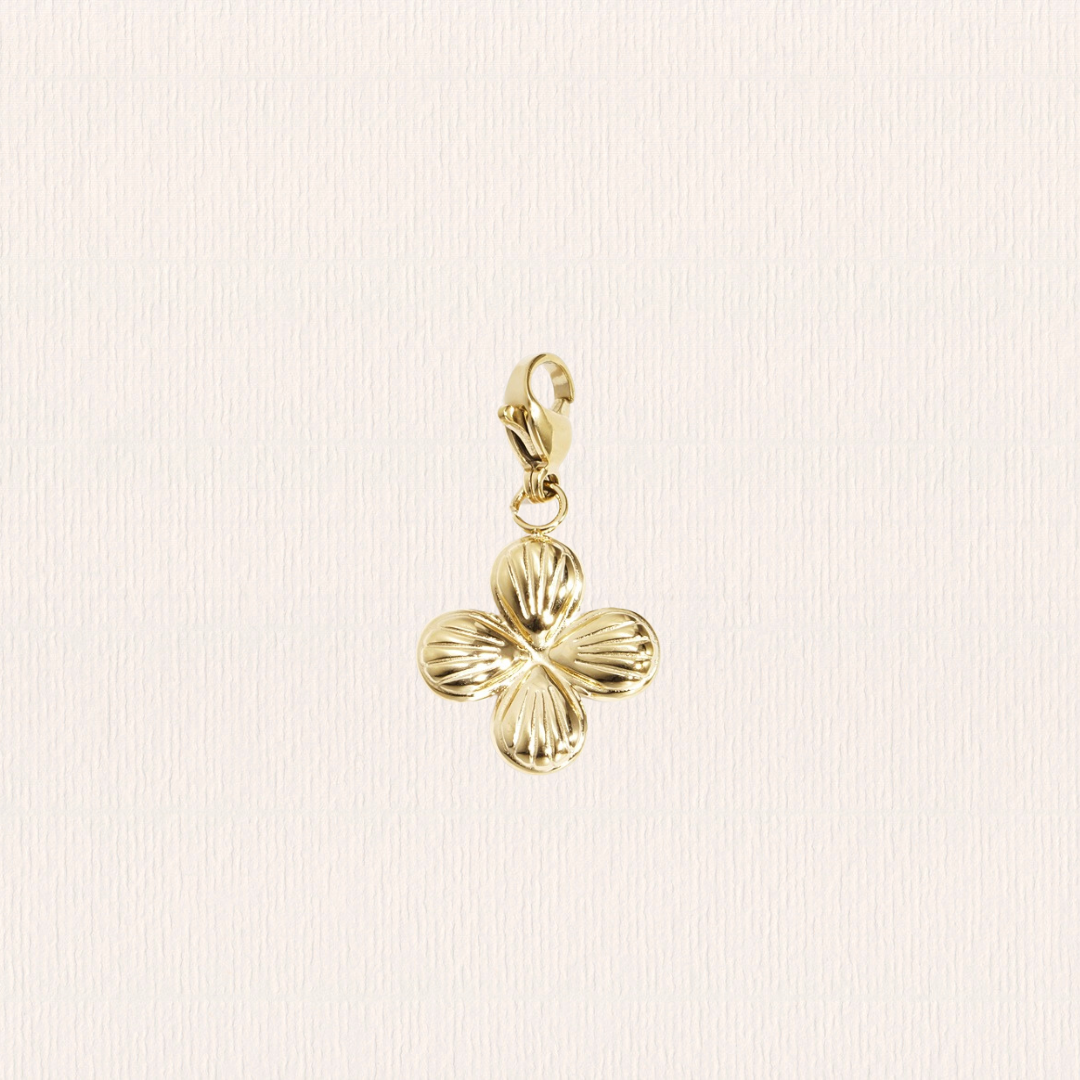 Gouden bedel klavertje