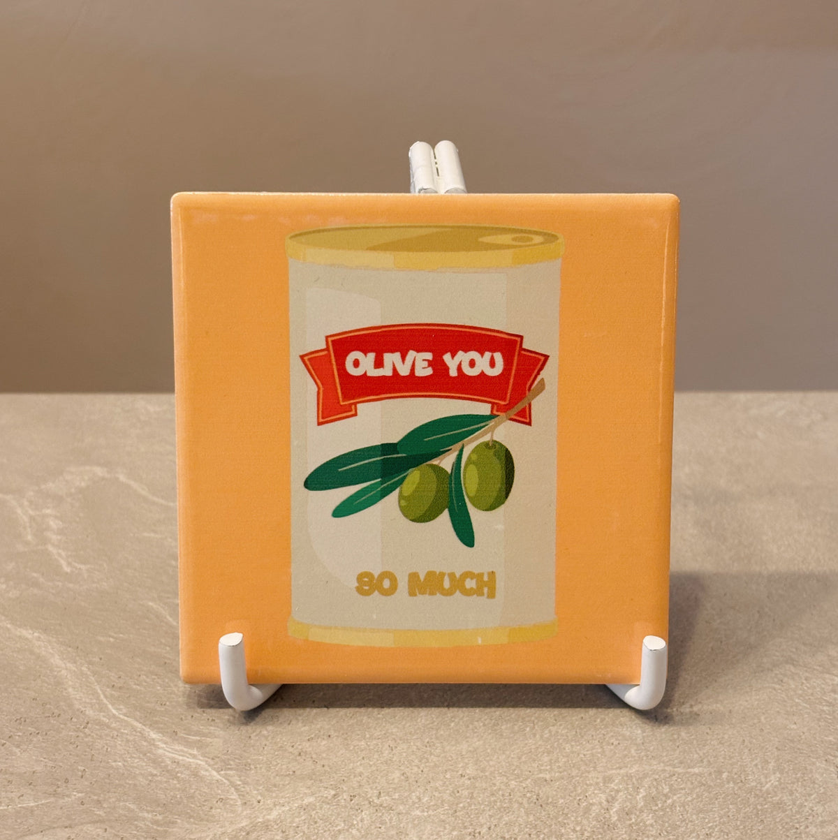 Olive you tegeltje