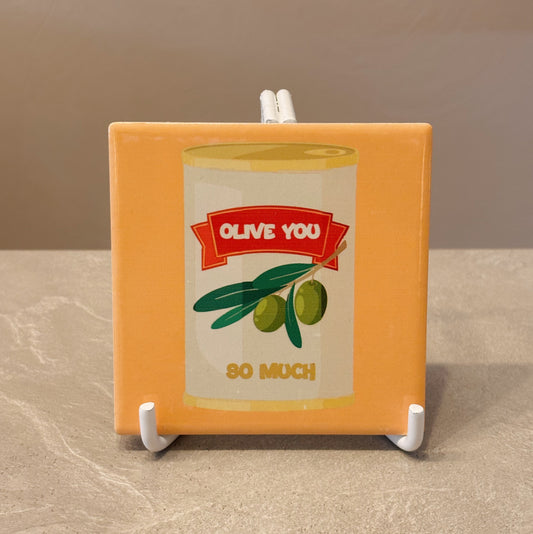 Olive you tegeltje